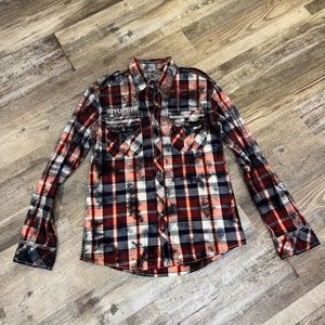 XL Affliction long sleeve plaid